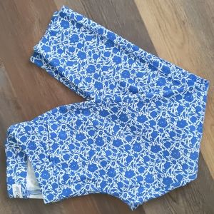 OLD NAVY Pixie Blue Floral Mid Rise Pants